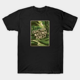 Ouachita National Forest Vintage Travel Poster T-Shirt